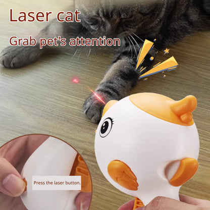 Kopipets Interactive Cat Toy Food Launcher Laser Teaser Pet Treat Dispenser Training Play Entertainment Device