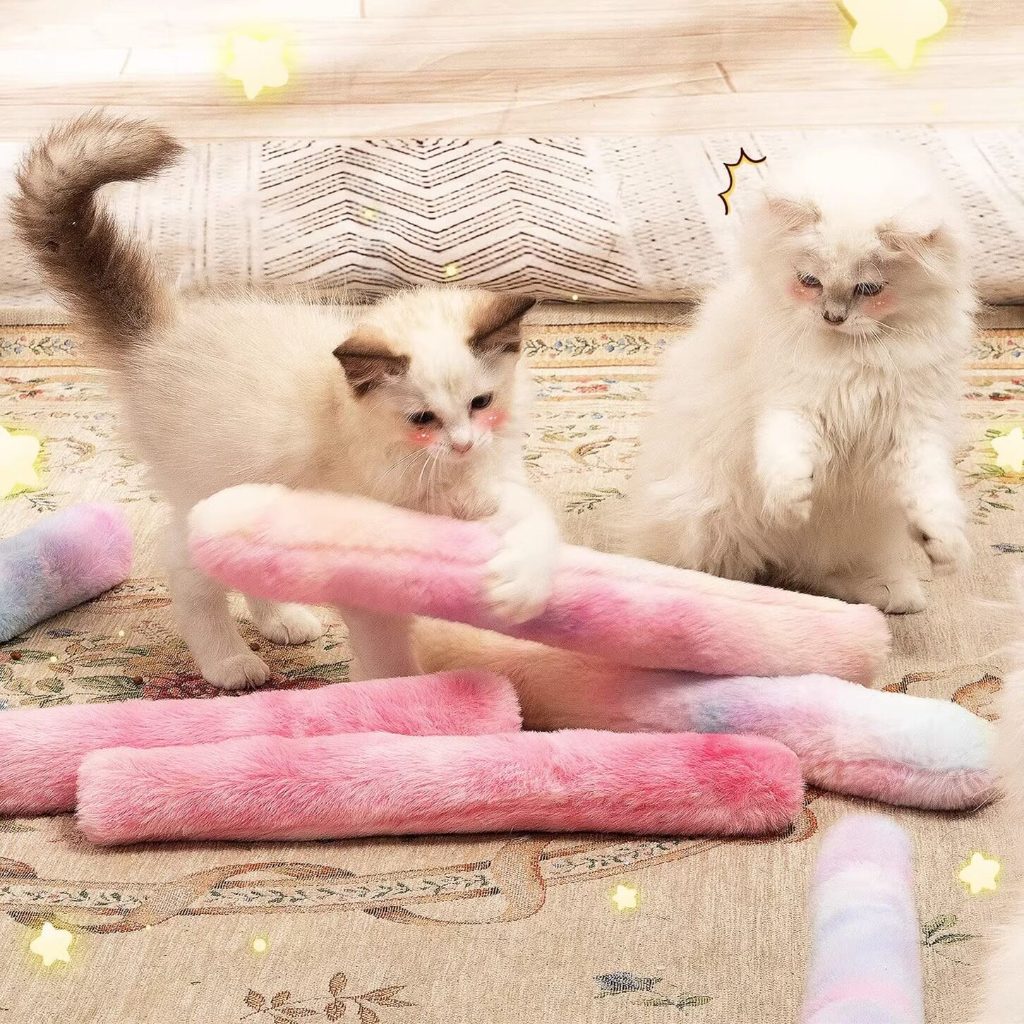 Kopipets Plush Catnip Cat Pillow Toy Soft Chew Kick Toy for Cats Matatabi Boredom Relief Dental Play