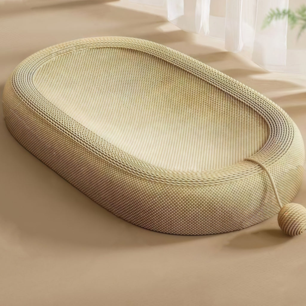 Kopipets Large Sisal Cat Scratcher Bed Bowl Durable Cat Scratch Board Nest Anti-Shed Claw Grinding Toy