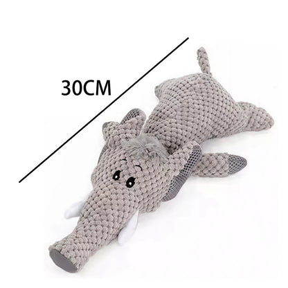 Plush Squeaky Dog Toy Durable Chew Toy for Puppy Teddy Shiba Pomeranian Boredom Relief Sleep