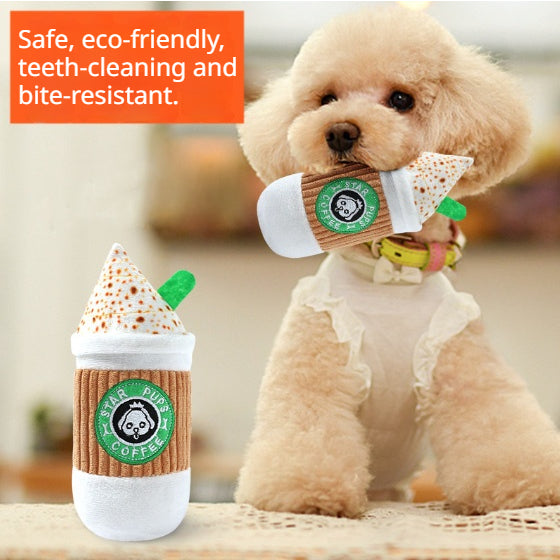 Kopipets Durable Squeaky Dog Toy Plush Chew Toy for Puppies Large Dogs Teething Training Interactive Comfort Toy
