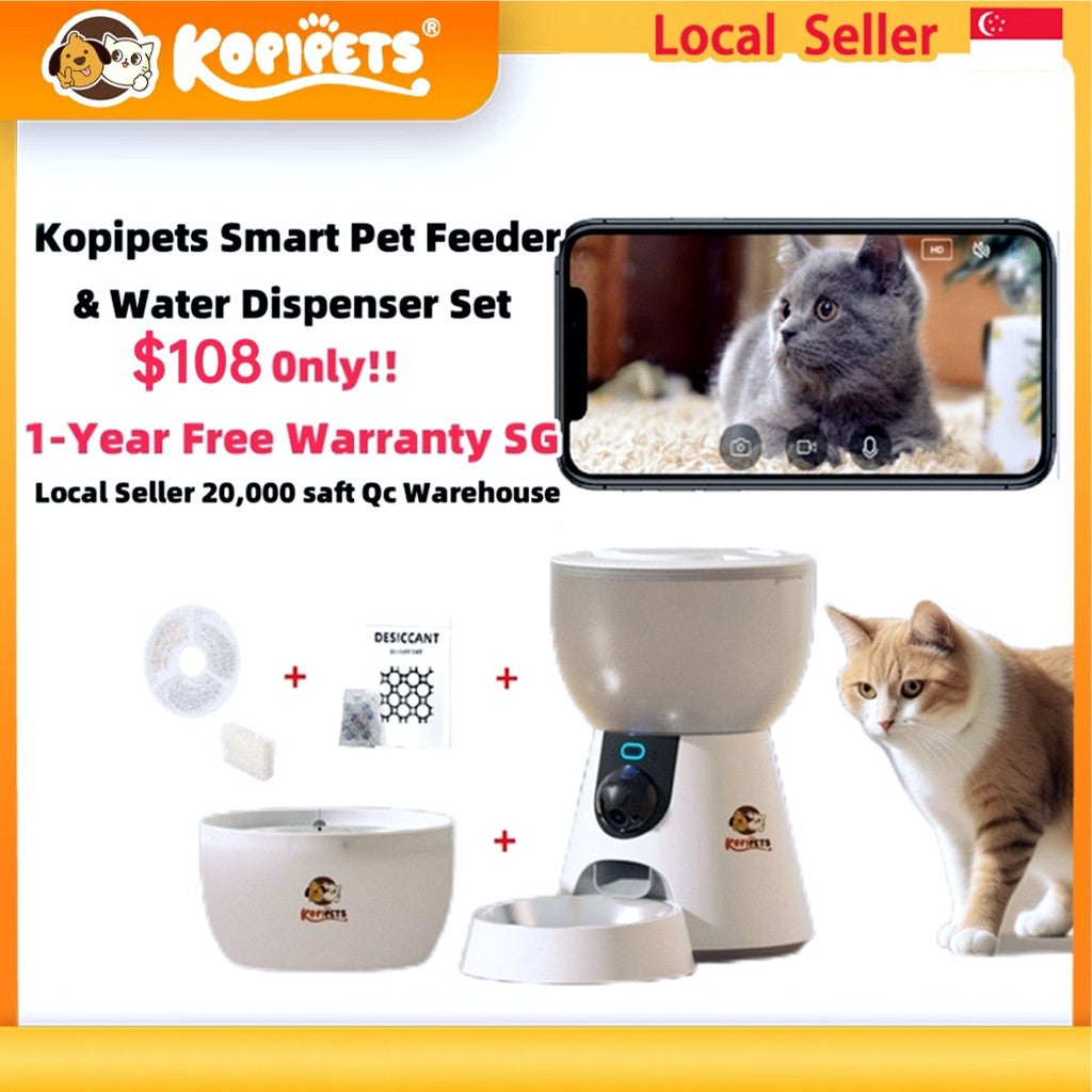 Kopipets Smart Pet Feeder & Water Set