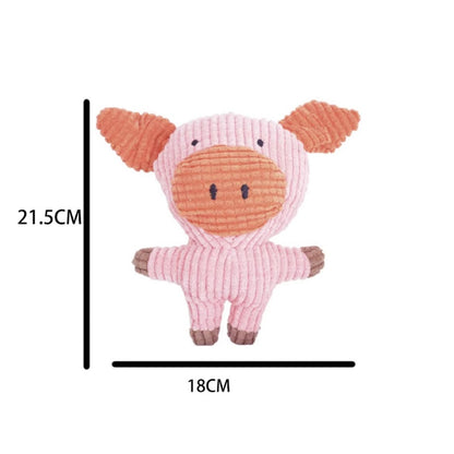 Kopipets Durable Squeaky Plush Dog Toy for Puppies Chew Teething Toy Small Medium Dogs Boredom Relief