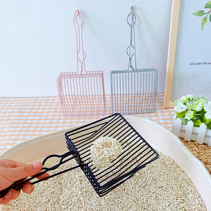 Kopipets Stainless Steel Cat Litter Scoop Large Metal Sand Shovel with Hook Easy Clean Durable Heavy Duty