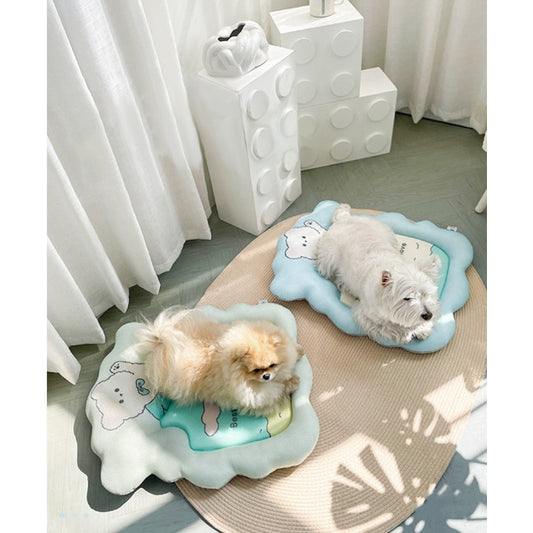Kopipets Cooling Mesh Pet Mat Breathable Bear Cushion Bed for Cats Dogs Washable Non-Slip Summer Pad