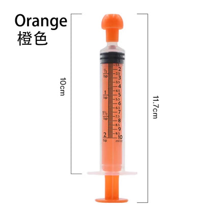 Kopipets Pet Feeding Syringe - Colorful Plastic Medicine Dispenser for Cats/Dogs (5ml/10ml)