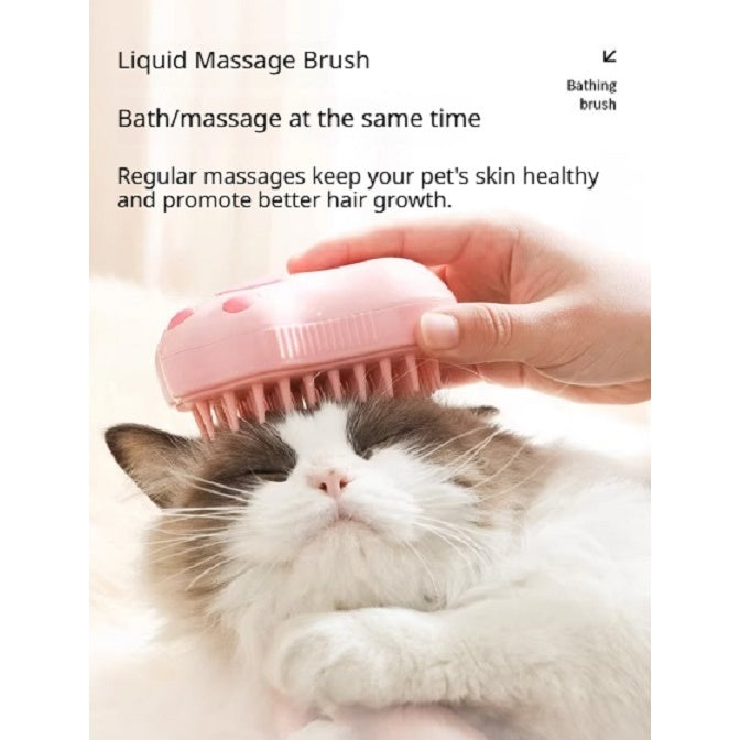 Kopipets Electric Pet Spray Brush Cat Dog Grooming Massage Bath Comb Rechargeable