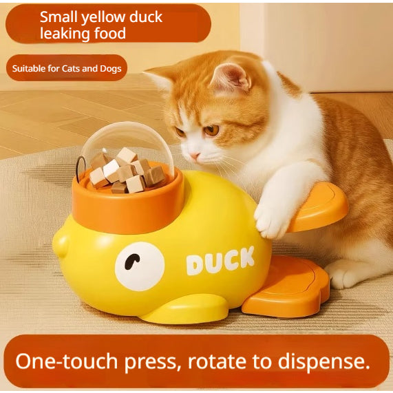 Kopipets Dog & Cat Interactive Treat Toy Duck Food Dispenser Puzzle Feeder
