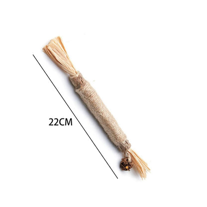 Kopipets Natural Cat Chew Stick Matatabi Catnip Rope Dental Toy for Kittens Teeth Cleaning Boredom Relief