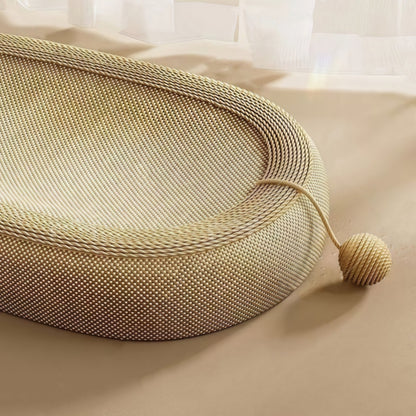 Kopipets Large Sisal Cat Scratcher Bed Bowl Durable Cat Scratch Board Nest Anti-Shed Claw Grinding Toy