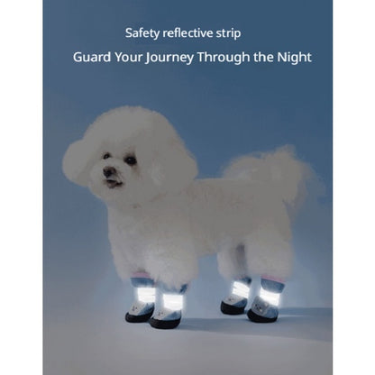Kopipets Dog Shoes Summer Breathable Mesh Non-Slip Wear-Resistant Soft Sole Outdoor Pet Paw Protectors