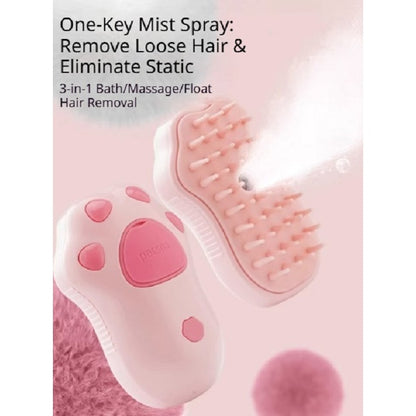 Kopipets Electric Pet Spray Brush Cat Dog Grooming Massage Bath Comb Rechargeable