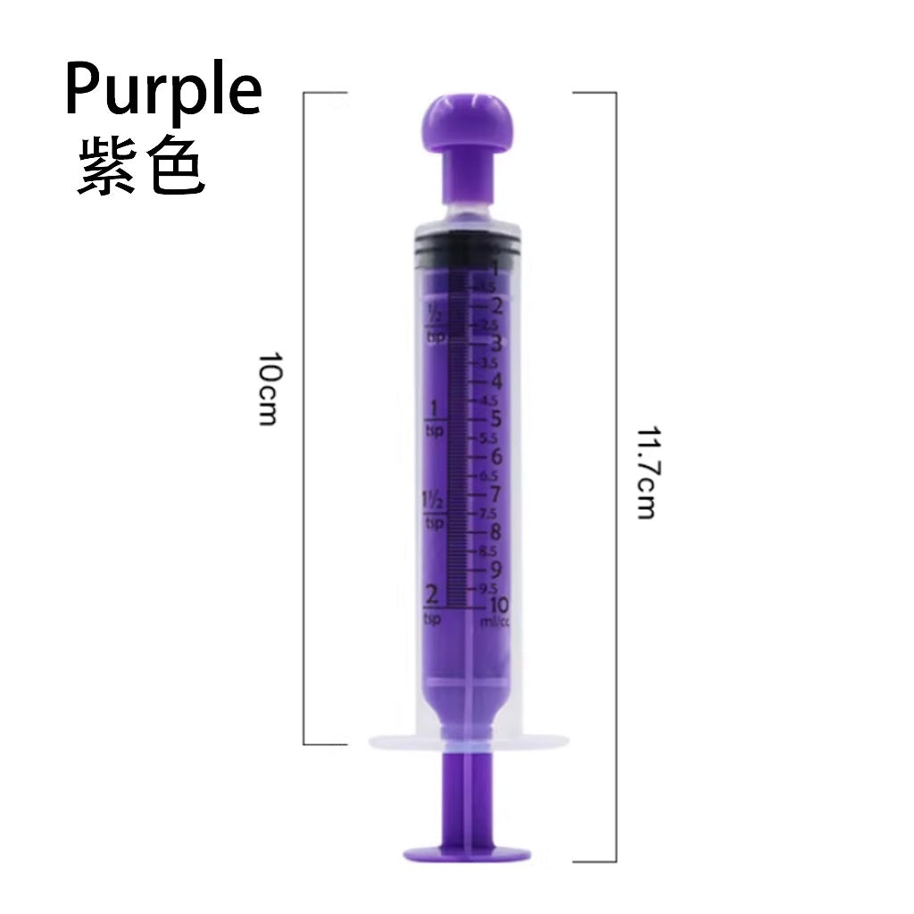 Kopipets Pet Feeding Syringe - Colorful Plastic Medicine Dispenser for Cats/Dogs (5ml/10ml)