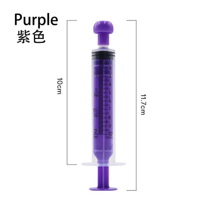 Kopipets Pet Feeding Syringe - Colorful Plastic Medicine Dispenser for Cats/Dogs (5ml/10ml)