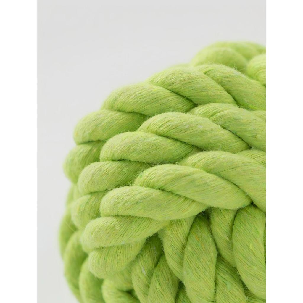 Kopipets Durable Cotton Rope Ball Dog Toy Chew Knot Ball for Puppies Teething Boredom Relief Training