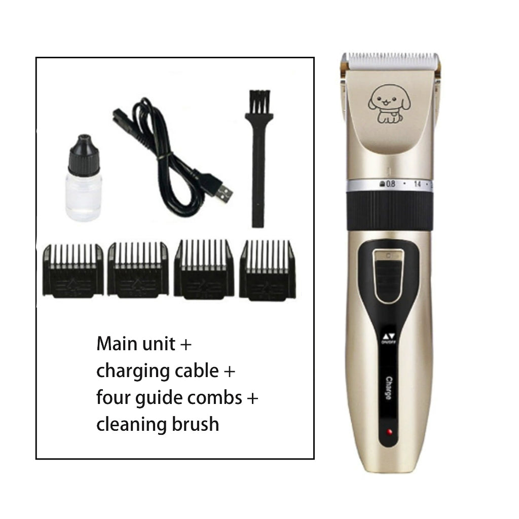 Kopipets Pet Hair Clipper Electric Grooming Shaver for Dog Cat Rabbit Low Noise Rechargeable Trimmer