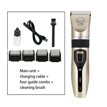 Kopipets Pet Hair Clipper Electric Grooming Shaver for Dog Cat Rabbit Low Noise Rechargeable Trimmer